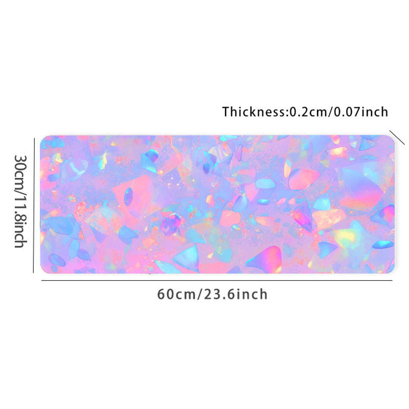 Pink Non-slip Mouse Pad Desk Mat Office Supplies