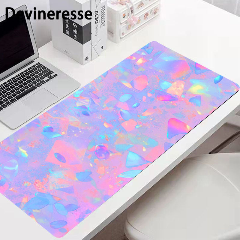 Pink Non-slip Mouse Pad Desk Mat Office Supplies