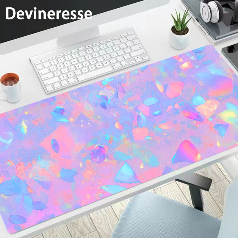 Pink Non-slip Mouse Pad Desk Mat Office Supplies