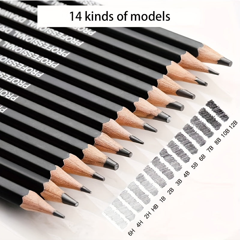 Professional Drawing Pencil Set 14pcs