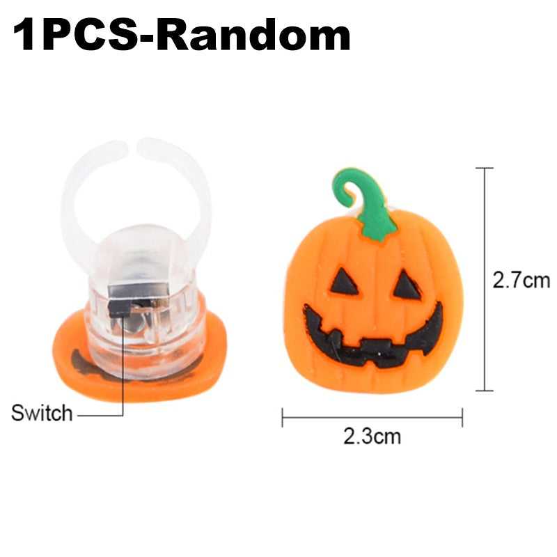 Glowing Finger Ring Brooch Necklace Watch Toys Kids Giveaways