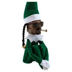 Green Christmas Hat FigureTable Decoration Hip Hop Plush Doll