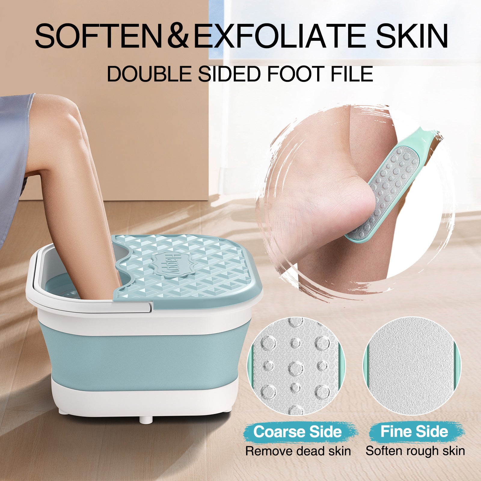 Foldable Portable Foot Bathtub with Cover