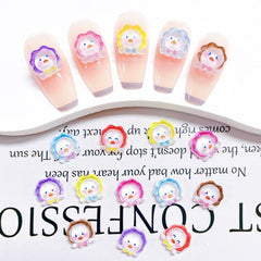 20pcs Chicken Sunflower Nail Art Charms Resin Accessories