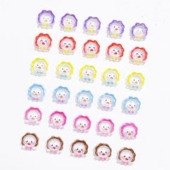 20pcs Chicken Sunflower Nail Art Charms Resin Accessories