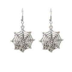 Women Halloween Jewelry Gothic Bat Skull Spider Earrings