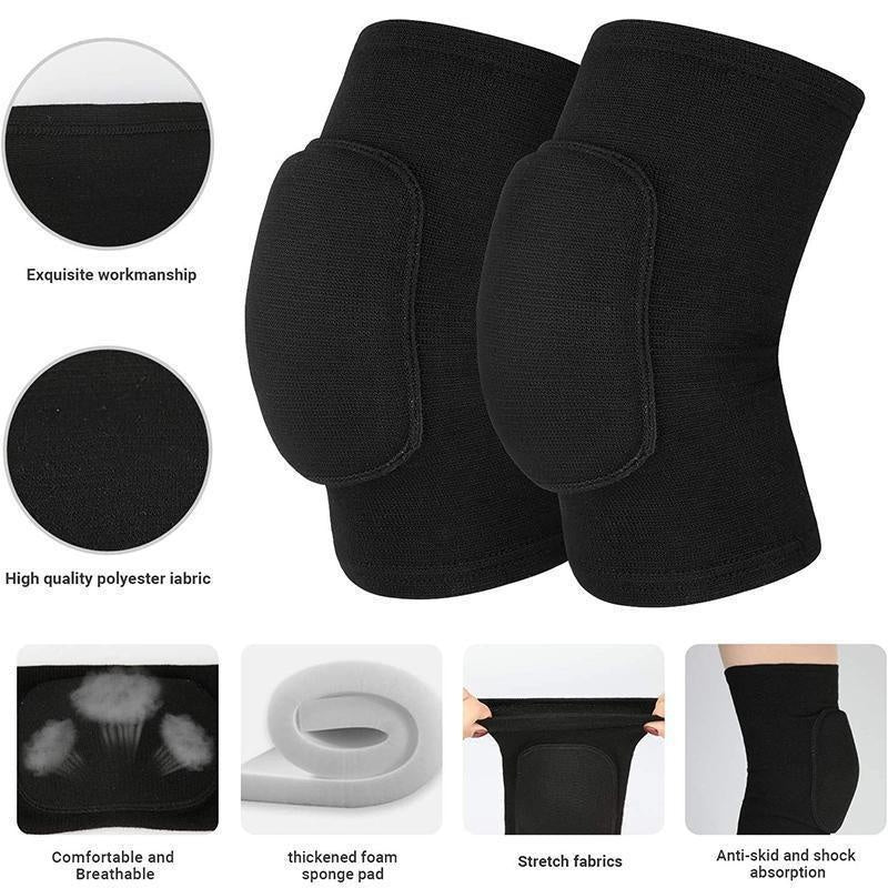 1Pair Compression Knee Pads Non Slip Breathable Knee Support Braces