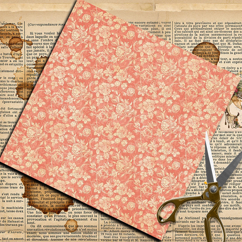 12pcs Large Size Cupid Paper Retro Insect Journal For DIY Gift