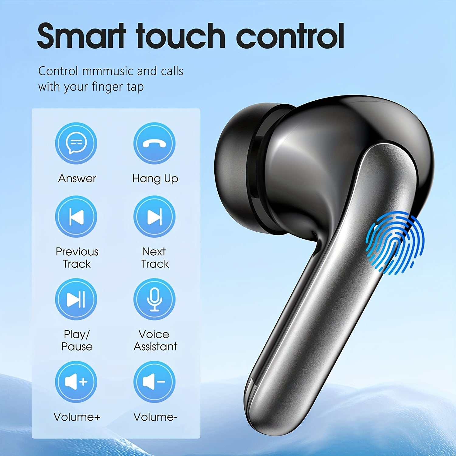 Wireless Headphones with 13mm Speakers, 30 Hr Playback, Noise Canceling Mic