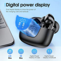 Wireless Headphones with 13mm Speakers, 30 Hr Playback, Noise Canceling Mic