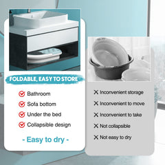 Large Collapsible Foot Bath Tub 15L with Handle