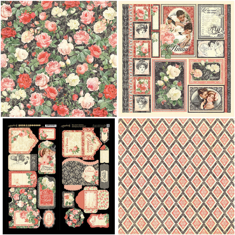 12pcs Cupid Paper Retro Journal Stickers DIY Tools Stationery Arts Crafts
