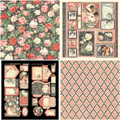 12pcs Cupid Paper Retro Journal Stickers DIY Tools Stationery Arts Crafts