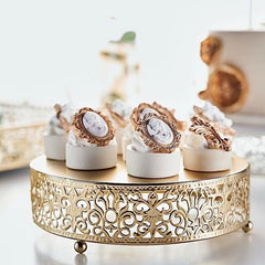 3pcs Metal Cake Stand Holder Cupcake Pastry Display Plate Tray for Party