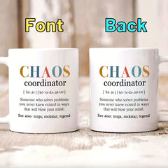 325ml Letter Printed Ceramic Coffee Mug Handle Hot Cold Drinks Camping Fitness