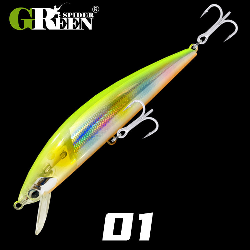 1pc 38g Artificial Sinking Minnow Fishing Lure Swimbait Bionic Wobbler Hard Bait