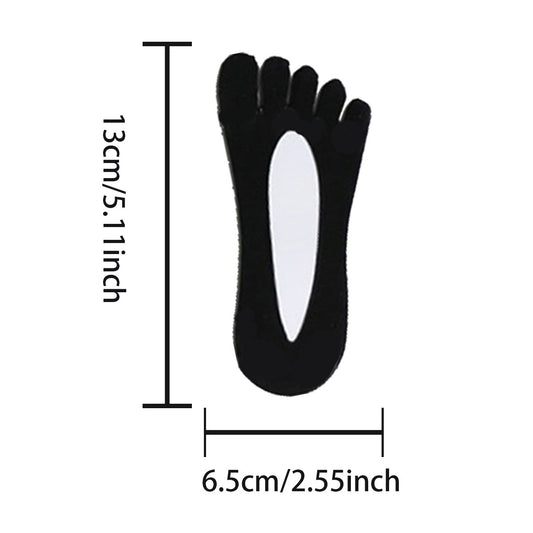 Women's No Show Boat Socks 4 Pairs Five Toe Sweat Absorption Thin Socks