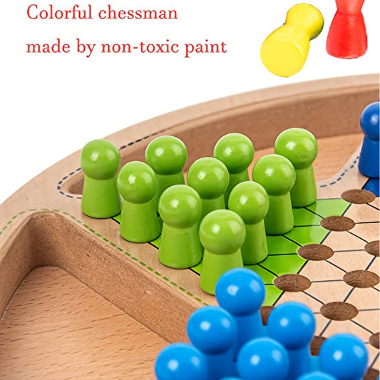 Checkers 2-in-1 Traditional Strategy Board Game - Family & Party Fun