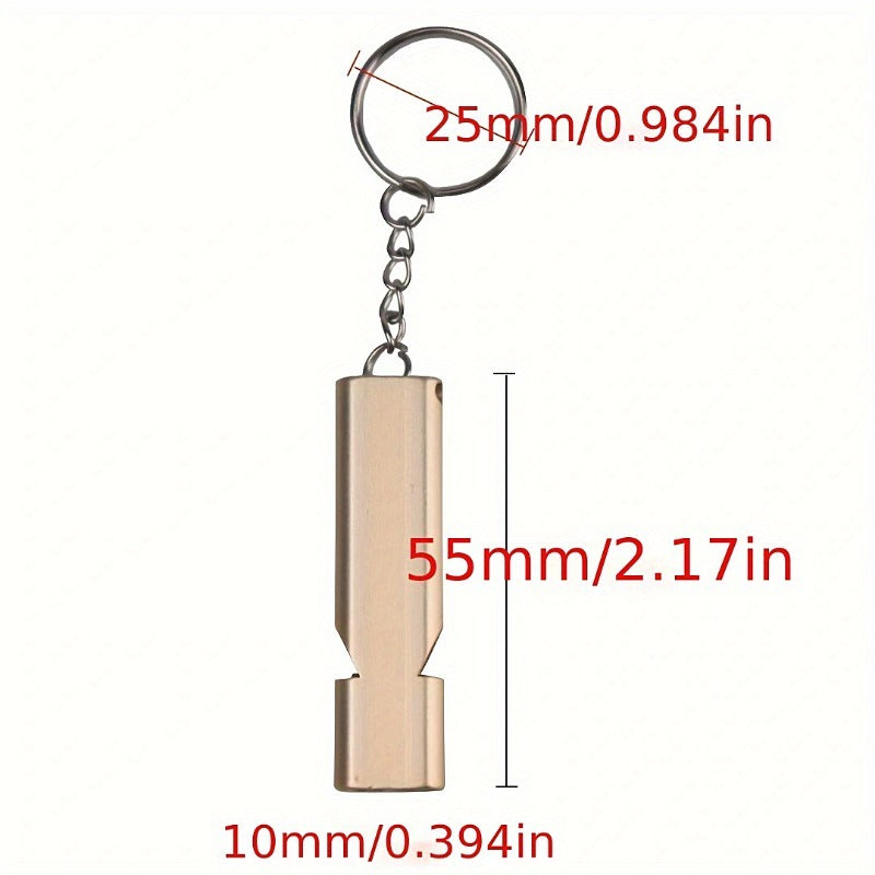 2pcs Double Frequency Aluminum Alloy Emergency Whistle