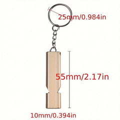 2pcs Double Frequency Aluminum Alloy Emergency Whistle