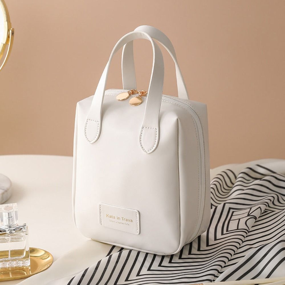 Large Capacity PU Leather Cosmetic Bag Makeup Organizer