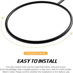 Wall Mount Ball Storage Display Rack Metal Ball Holder