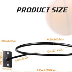 Wall Mount Ball Storage Display Rack Metal Ball Holder