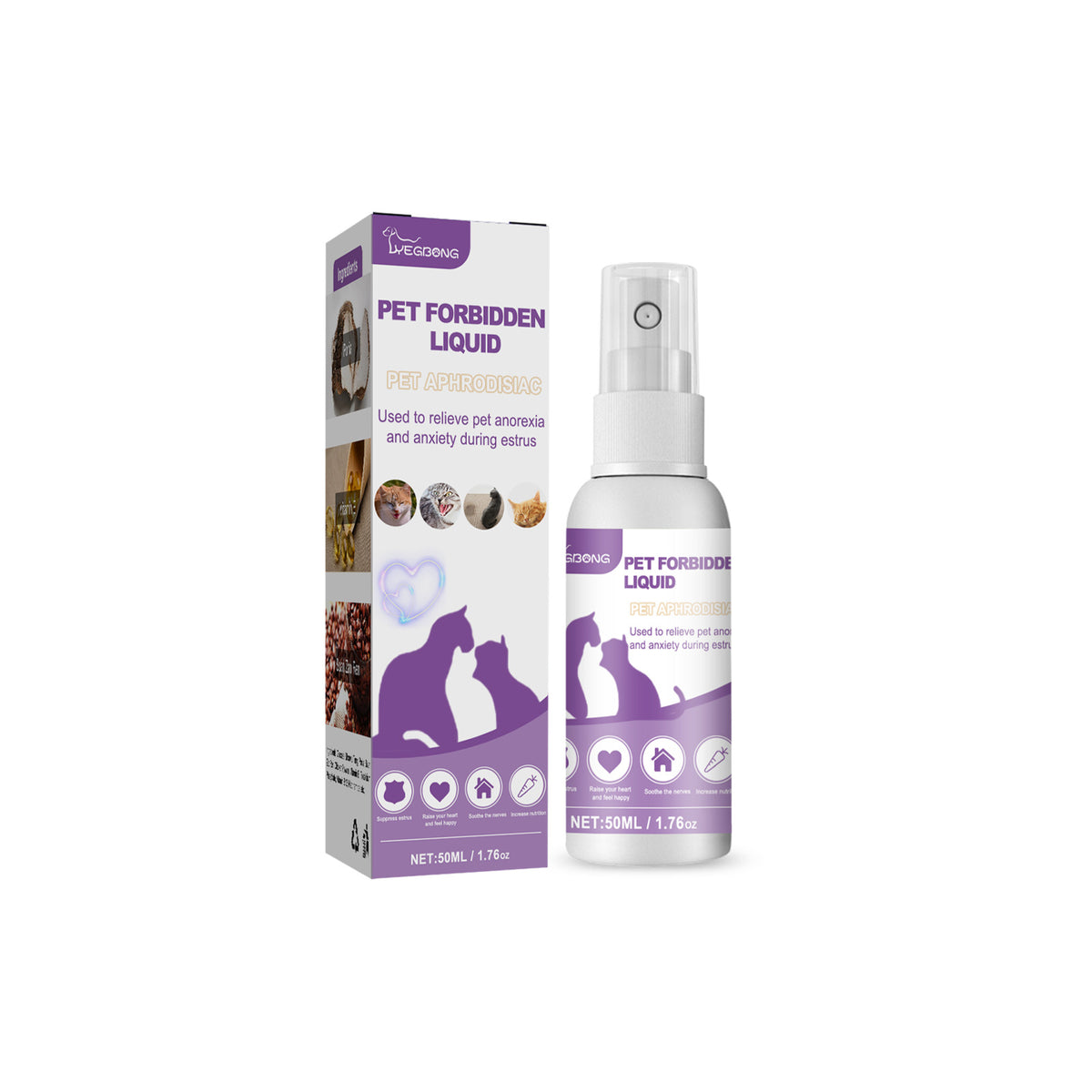 50ml Pet Forbidden Liquid for Estrus and Anxiety Spray Cats & Dogs