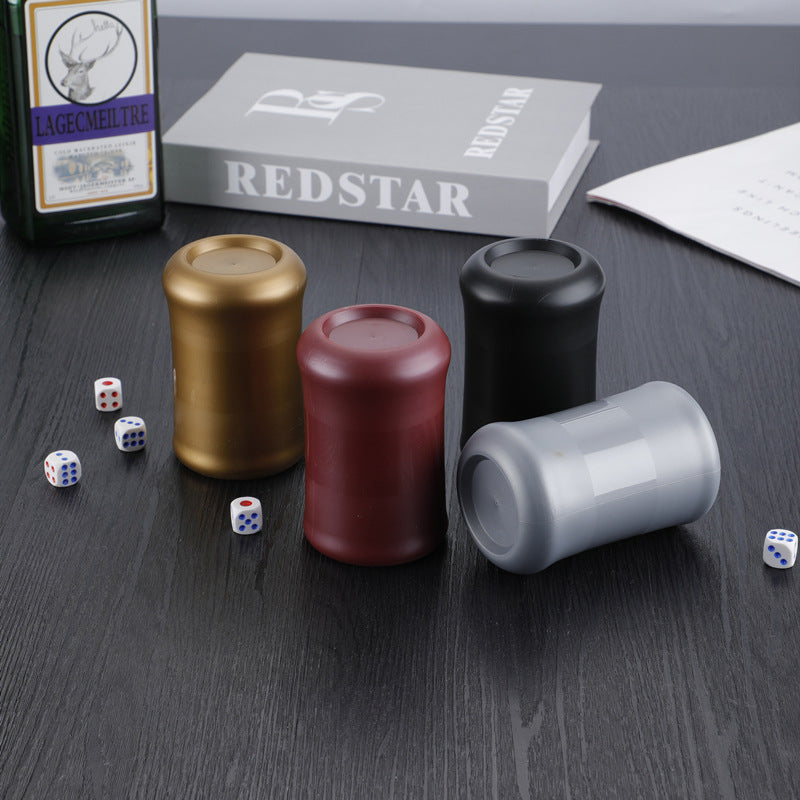 Portable Dice Cup Set 5 Dices Bar KTV Entertainment & Game Fun