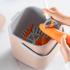 High Portable Wet Garbage Bin Dry And Wet Separation