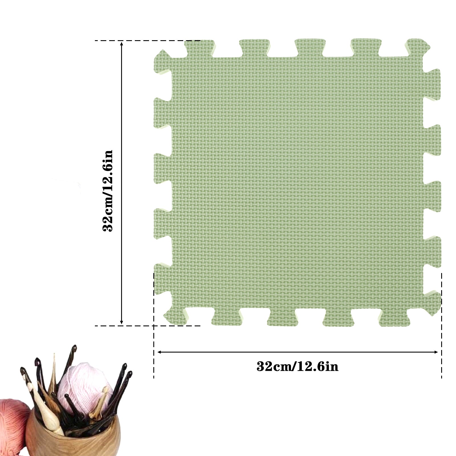 4pcs Ultra Thick Foam Knitting Block Mat - Grid Knitting Board