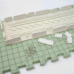 4pcs Ultra Thick Foam Knitting Block Mat - Grid Knitting Board