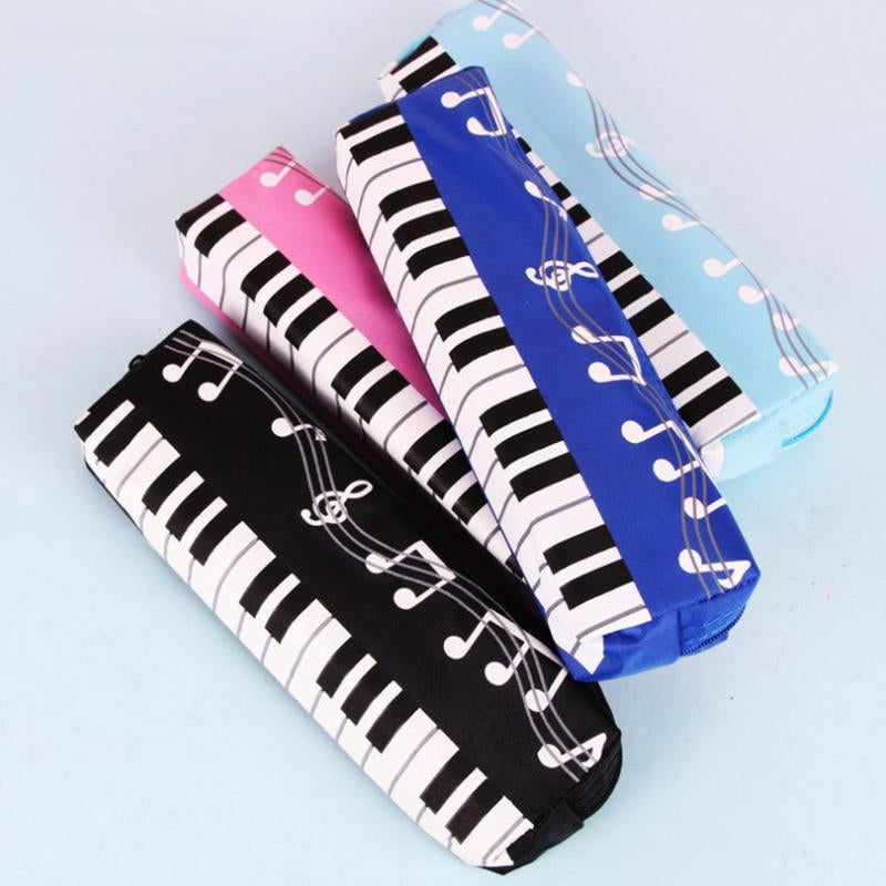Student Pencil Case Single Layer Oxford Cloth Pen Bag For Girls Boy Musical Note