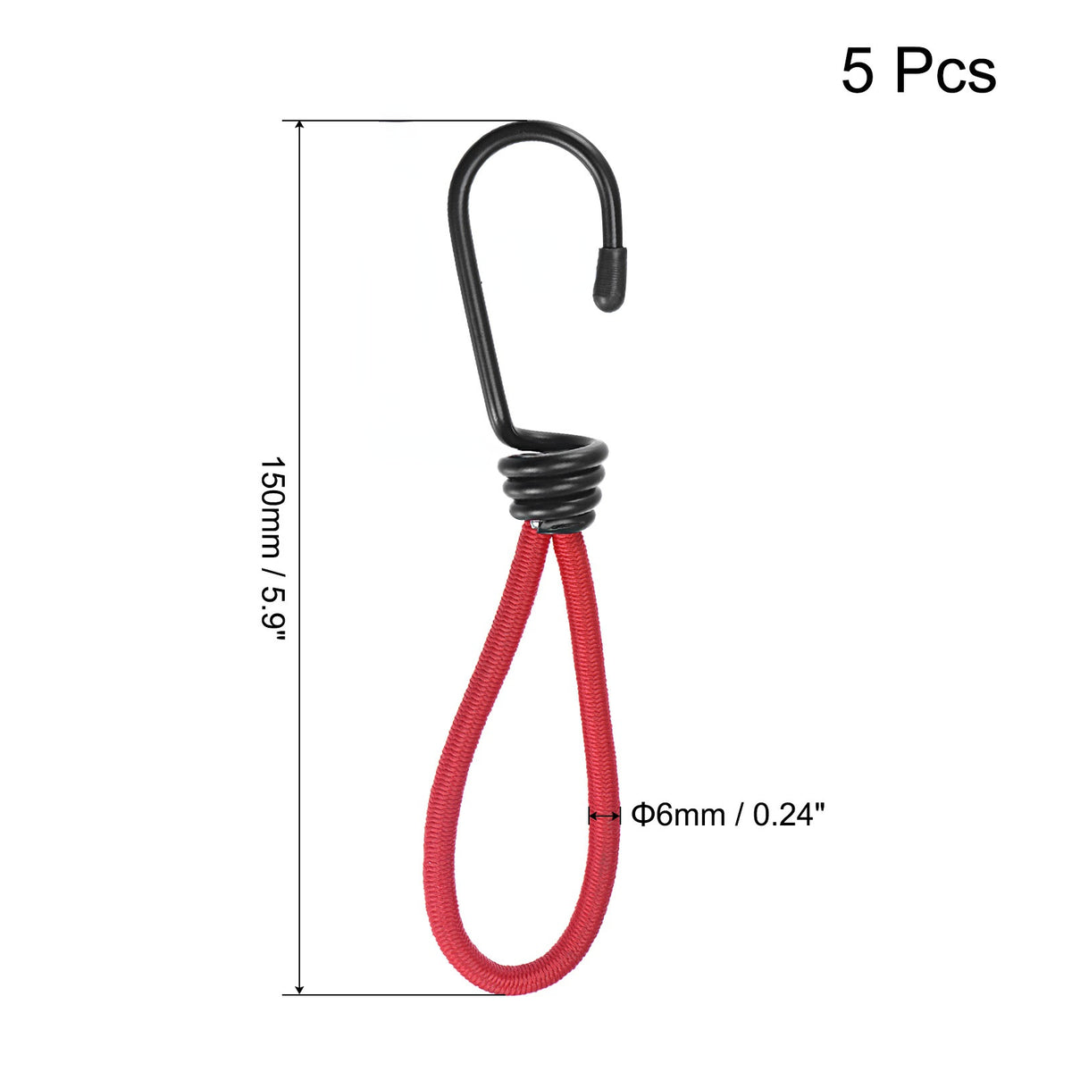 Elastic Cords With Hook 14 99 Cm Tarp Straps Ropes Fixed