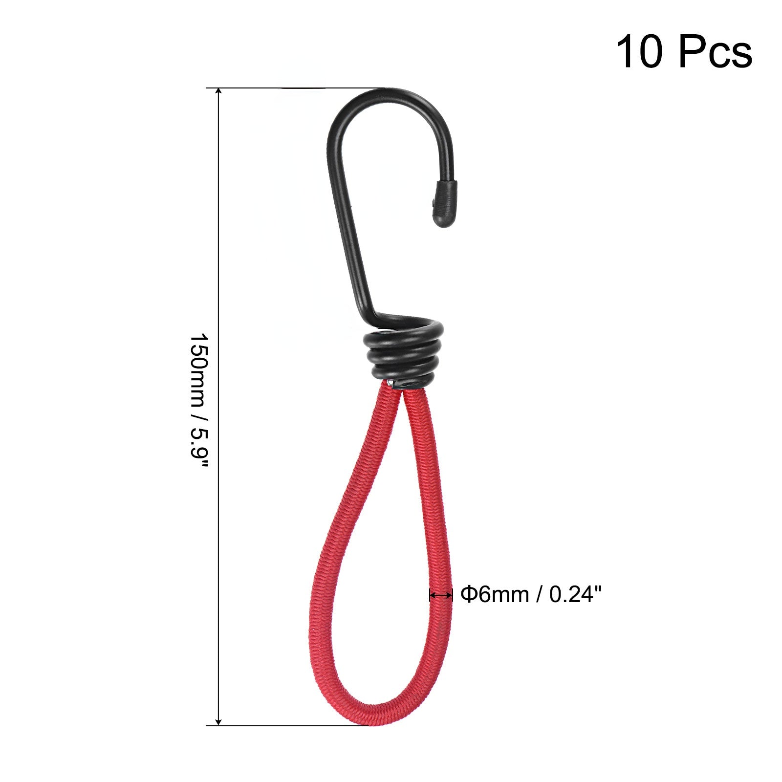 Elastic Cords With Hook 14 99 Cm Tarp Straps Ropes Fixed