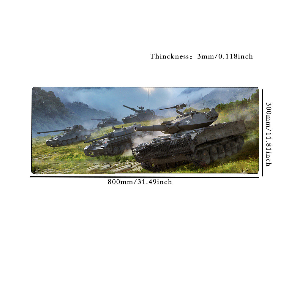 Oversized Thickened Esports Tank Battle Keyboard Desk Pad