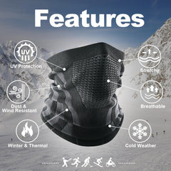 Windproof Breathable Neck Gaiter for Winter Sports