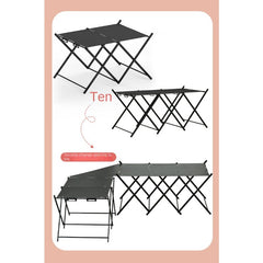 Portable Aluminum Alloy Table Storage Rack for Camping