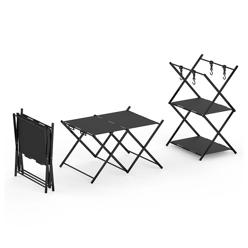 Portable Aluminum Alloy Table Storage Rack for Camping
