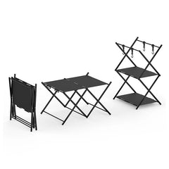 Portable Aluminum Alloy Table Storage Rack for Camping