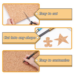 2pcs Cork Fabric Sheets for Handheld Bag Making