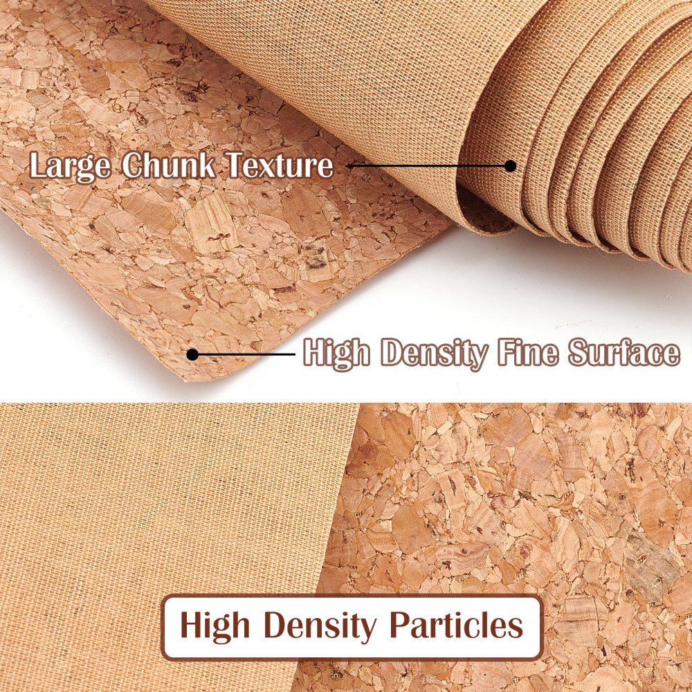 2pcs Cork Fabric Sheets for Handheld Bag Making