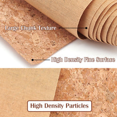 2pcs Cork Fabric Sheets for Handheld Bag Making