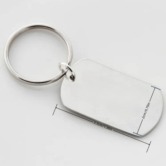 Creative Metal Key Chain Keyring Pendant Father's Gift