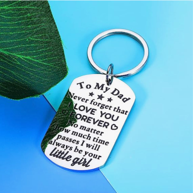 Creative Metal Key Chain Keyring Pendant Father's Gift