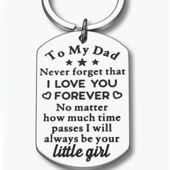Creative Metal Key Chain Keyring Pendant Father's Gift