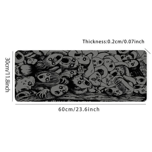 Horror Comics Darkness Gaming Mouse Pad Desk Mat
