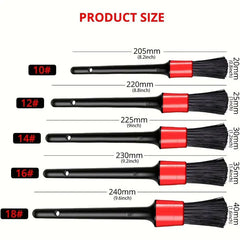 Car Detailing Brush Cleaning Set Wheel Tire Interior Exterior Leather Vent