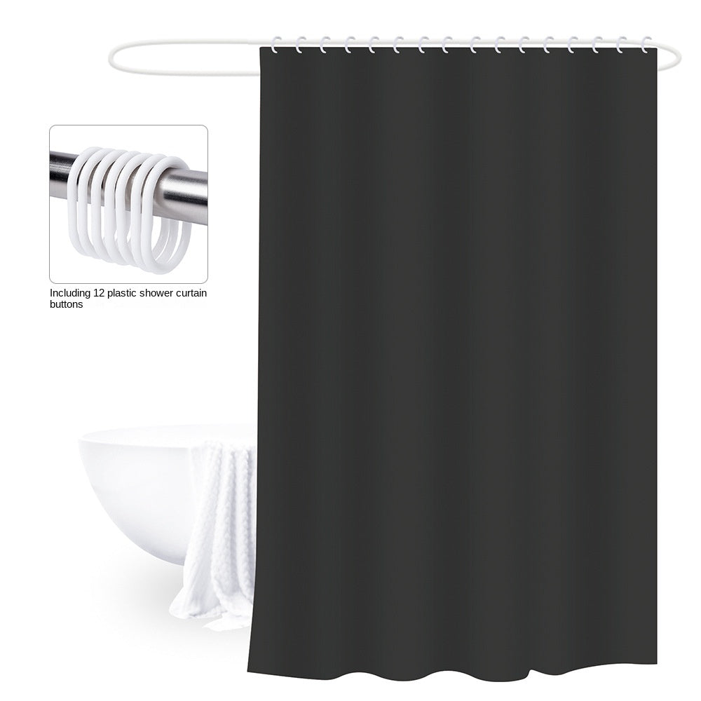 Thick Shower Curtain Waterproof Bathroom Curtain with 12 Hooks