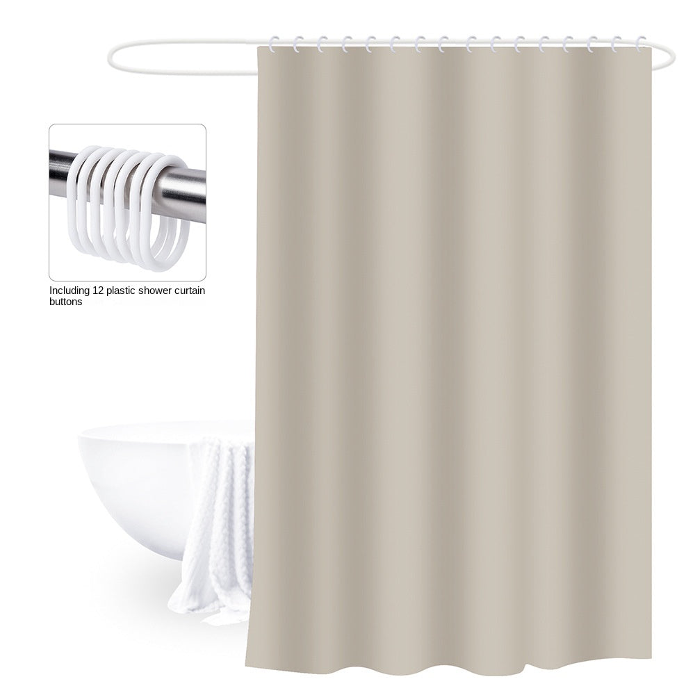 Thick Shower Curtain Waterproof Bathroom Curtain with 12 Hooks